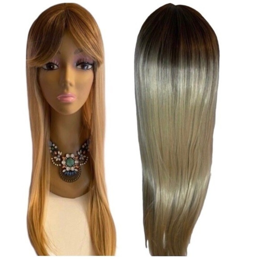 Synthetic long straight Wig